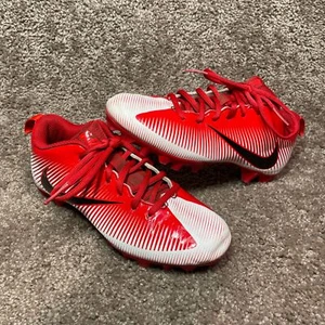 Nike Vapor Strike 5 Youth US 6 Shoes University Red White Lace-Up Football Cleat - Picture 1 of 8
