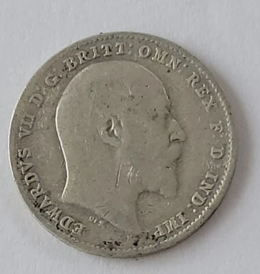 1909 Great Britain 3 Pence Three pence Silver 1885 - Image 1 of 2