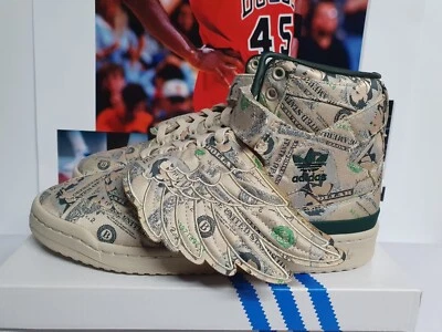 Adidas JEREMY SCOTT Forum Wings 1.0 Money Homme UK 7,5 EUR 41 1/3 (Q46154) - Photo 1/4