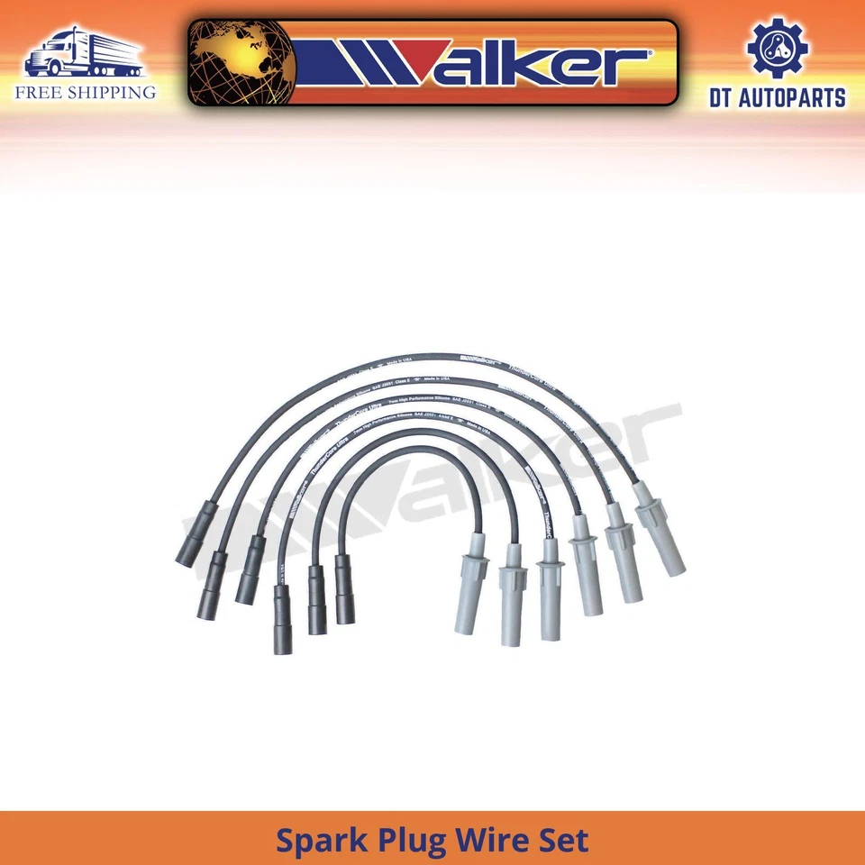 适用于 2001 - 2002 年克莱斯勒 Grand Voyager 3.8L V6 火花塞线套装 Walker  — 第 1/1 张图片