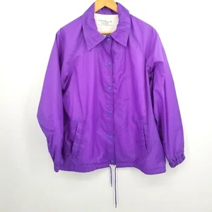 Rompevientos Current Seen XL para mujer manga larga forrado púrpura botones Egipto - Imagen 1 de 7
