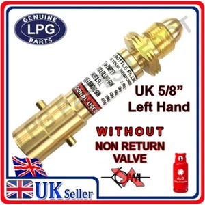 Gas bottle refill adaptor for propane gas bottles G5/8" Left Hand swivel nut - Picture 1 of 5