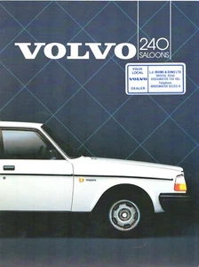 Volvo 240-Series Saloon 1984-1985 UK Market Sales Brochure DL & GL - Picture 1 of 2