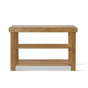 Bamboo Wooden 3 Tier Shoe Rack Storage Shelf Stand Bench Cabinet Organize - Picture 1 of 8