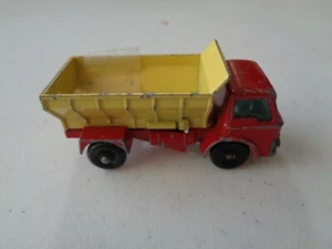 Matchbox 70 Grit Spreading Truck Spielzeugauto Lesney England rot gelb Vintage - Bild 1 von 5