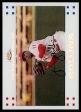 2007 Topps Chrome White Refractor Jimmy Rollins 380/660 Philadelphia Phillies