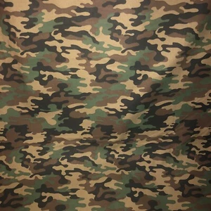 MDG CAMO 100% med cotton fabric by the yard - Army Green - greens brown Military - Picture 1 of 6