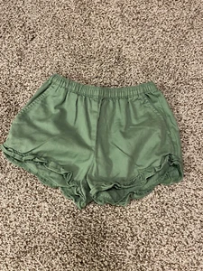 J. Crew Crewcuts Girls Ruffle Pull On Chino Short green 7 - Picture 1 of 4