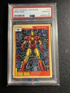1991 Marvel Universe Iron-Man #13 PSA 10 GEM MINT - Picture 1 of 2