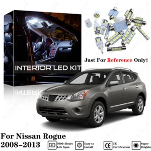 10pcs Xenon White Interior LED Light Package Kit Deal For Nissan Rogue 2008-2013 - Picture 1 of 12
