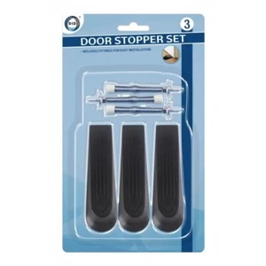 Door Stop Wedge Bufffer Set Rubber Hard Spring Stopper Jam Stop Home Office - Picture 1 of 1