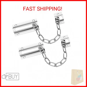 2 Pack Door Chain Lock, Premium Thickened Lock with 12 Screws, Stainless Steel L - Picture 1 of 2