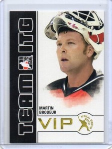 MARTIN BRODEUR Devils 2010 In The Game Team ITG Fall Expos VIP Card