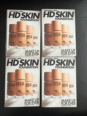 4 X Make Up Forever HD Skin Undetectable Long wear Foundation 4-Shade Samples - Image 1 of 4