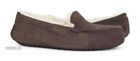 UGG Ansley Espresso Suede Fur Slippers Womens Size 10 -NEW-