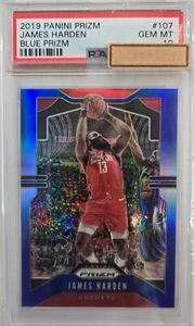 (LOT 3) 2019-20 Prizm James Harden Silver, Blue, R/W/B Color PSA 10 - Bild 1 von 6