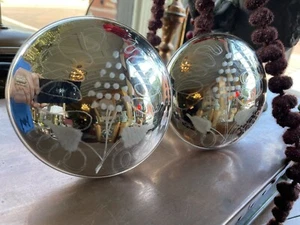 Vintage Mercury Glass Curtain Tie Backs - Picture 1 of 2