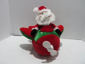 2008 HERE COMES SANTA IN A PLANE PLUSH TOY 10" - Picture 1 of 8