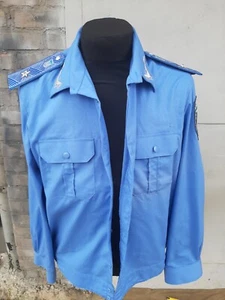 Camisa de oficial general de oficial general de la milicia de algodón ucraniana rara - Imagen 1 de 8