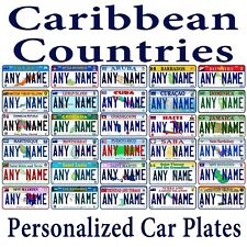 Custom Caribbean Countries Any Name Personalized Novelty Car License Plate