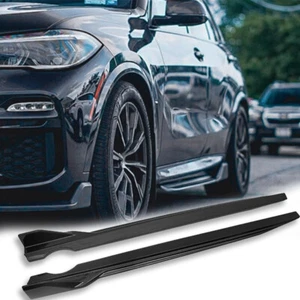 Carbon fiber Side Skirt Extension Lip Spoiler For 2020-2023 BMW X6 G06 M Sport - Picture 1 of 8