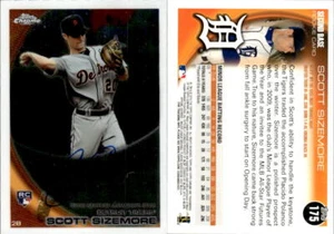 2010 Topps Chrome Rookie Autographs #175 Scott Sizemore Auto - NM-MT - Picture 1 of 1