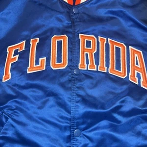 Vintage Starter Satin Jacket Florida Gators Size L NCAA - Picture 1 of 16