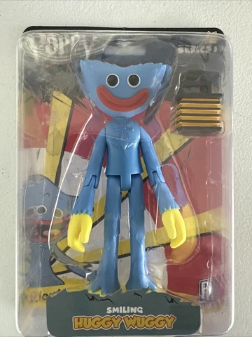 POPPY Playtime Smiling Huggy Wuggy 5" Posable Action Figure Series 1 NIB Cover