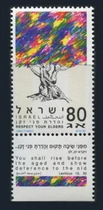 Israel: 1993 Respect Your Elders (1172) With Tab MNH - Picture 1 of 1