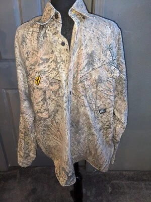 Men's Scent Shield Camouflage Long Sleeve Button Up Shirt Tag Size Medium - Image 1 of 4