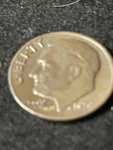 1970 dime struck thru grease IN WE date deep grooves on flame FS901 gash on head - Picture 1 of 8