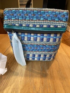 PATRICIA NASH Luzille Tote/Backpack Woven & Leather Accents BohemianTeal $229 - Picture 1 of 16