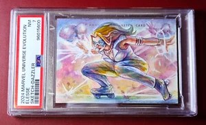 2024 Marvel Evolution Dazzler 1/1 Sketch Card Elesse Art PSA 7 X-Men - Picture 1 of 3