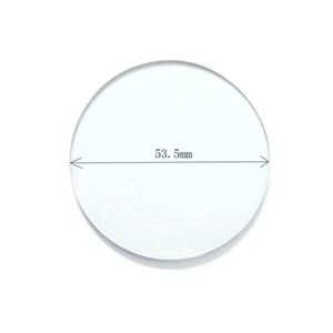 53.5 mm diameter curved crystal cover for replacing the dial caliper test indica - Bild 1 von 3
