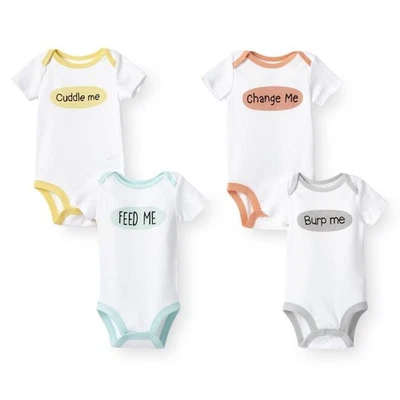 Koala Baby Set of 4 Bodysuits Feed Me Burp Me Cuddle Me Change Me 12-18M NEW - Image 1 of 4