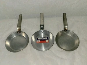 Lot of 3 - WEAR-EVER Aluminum Small Skillet No 2506 Made in USA - Picture 1 of 9