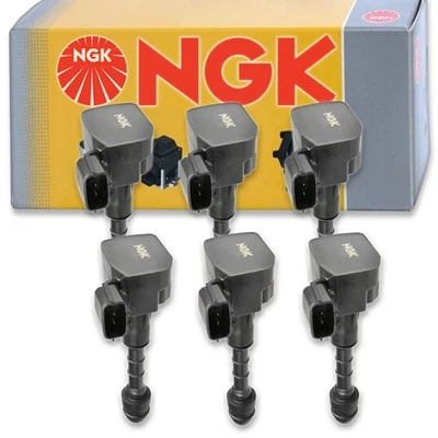 6 pcs NGK Ignition Coil for 2003-2007 Infiniti G35 3.5L V6 - Spark Plug Tune ka - Image 1 of 4