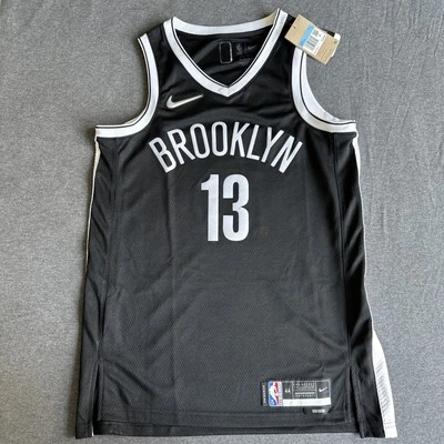 Camiseta preta Nike James Harden #13 masculina tamanho médio Brooklyn Nets NBA Swingman nova com etiquetas - Imagem 1 de 4