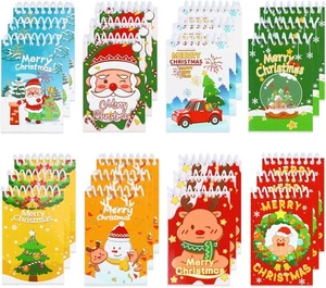 CCINEE 24 Packungen Weihnachten Mini Spiral Notizblöcke, Urlaub Memo Mehrfarbig  - Bild 1 von 6