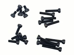 Vite a testa cilindrica M2,5x4 DIN912 acciaio 10,9 nero brunito viti filettate - Foto 1 di 25