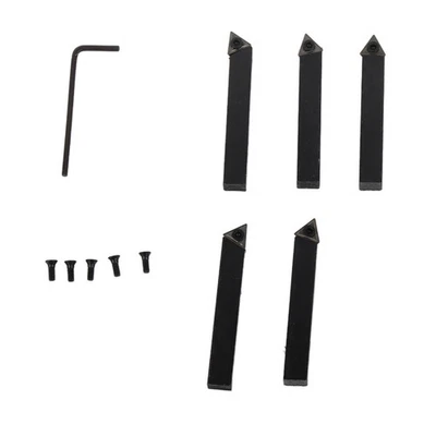 Ensemble D'Outils De Tournage En Carbure 5 Pièces Polyvalents Et Durables Pour - Photo 1/4
