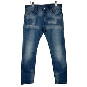 Diesel Jeans Uomo 31x30 Thommer Slim Skinny Distressed Denim Skater Street - Foto 1 di 12