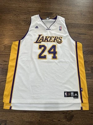 VTG Adidas Los Angeles Lakers Kobe Bryant 24 White Swingman Jersey Mens XXL  +2 - Image 1 of 4