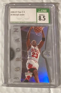2006/07 Fleer eX #4 Michael Jordan CSG 8.5 SWEET CARD - Bild 1 von 2