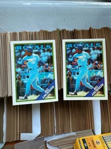 Tarjeta de béisbol x2 RARA 1988 Topps Bo Jackson Royals - 750 - Perfecto estado - Imagen 1 de 4