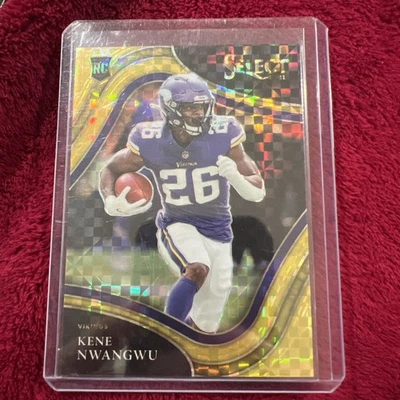 2021 Select Kene Nwangwu Gold Prizm Field Level Rookie RC #/10 Vikings - Image 1 of 3