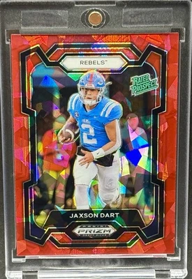 Tarjeta de inversión Jaxson Dart RARA REFRACTOR DE HIELO ROJO NOVATO SSP GIGANTES COMO NUEVA Foto 1 de 2