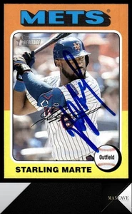2024 Topps Heritage #266 Starling Marte Signed New York Mets - Picture 1 of 2