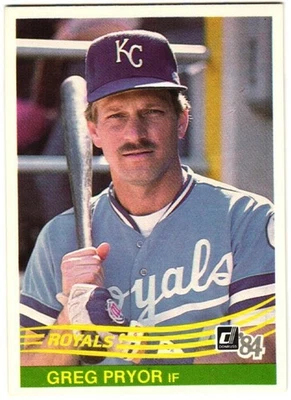 1984 Donruss - Greg Pryor #374 - Image 1 of 2