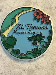 Vintage Souvenir St Thomas Magens Bay Refrigerator Magnet. (AK) - Picture 1 of 2